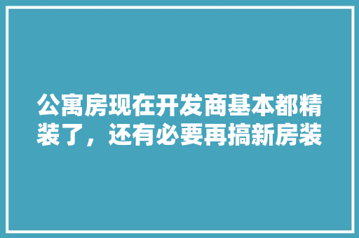 公寓房现在开发商基本都精装了，还有必要再搞新房装修吗，房子装修完准备什么材料。 公寓房现在开发商基本都精装了，还有必要再搞新房装修吗，房子装修完准备什么材料。 家居装饰