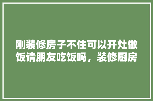 刚装修房子不住可以开灶做饭请朋友吃饭吗，装修厨房要准备什么东西呢。 刚装修房子不住可以开灶做饭请朋友吃饭吗，装修厨房要准备什么东西呢。 买房须知