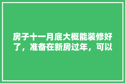 房子十一月底大概能装修好了，准备在新房过年，可以吗，什么时候准备新房装修最好。 房子十一月底大概能装修好了，准备在新房过年，可以吗，什么时候准备新房装修最好。 家居设计