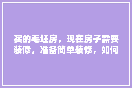 买的毛坯房，现在房子需要装修，准备简单装修，如何装比较经济实用又舒适呢，套间装修要准备什么东西呢。 买的毛坯房，现在房子需要装修，准备简单装修，如何装比较经济实用又舒适呢，套间装修要准备什么东西呢。 家居设计