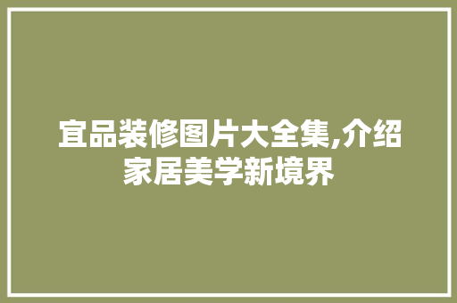 宜品装修图片大全集,介绍家居美学新境界 宜品装修图片大全集,介绍家居美学新境界 家居装饰