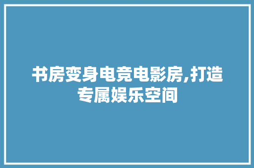 书房变身电竞电影房,打造专属娱乐空间，书房 电竞。