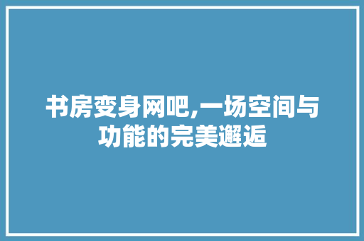 书房变身网吧,一场空间与功能的完美邂逅
