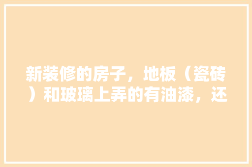 新装修的房子，地板（瓷砖）和玻璃上弄的有油漆，还有水泥点，请问用什么东西打扫快，装修大扫除准备什么物品好。 新装修的房子，地板（瓷砖）和玻璃上弄的有油漆，还有水泥点，请问用什么东西打扫快，装修大扫除准备什么物品好。 家居设计