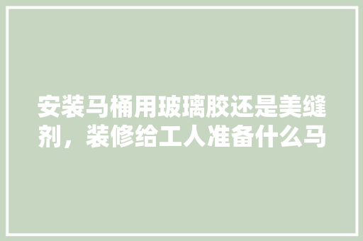 安装马桶用玻璃胶还是美缝剂，装修给工人准备什么马桶好。 安装马桶用玻璃胶还是美缝剂，装修给工人准备什么马桶好。 家居设计