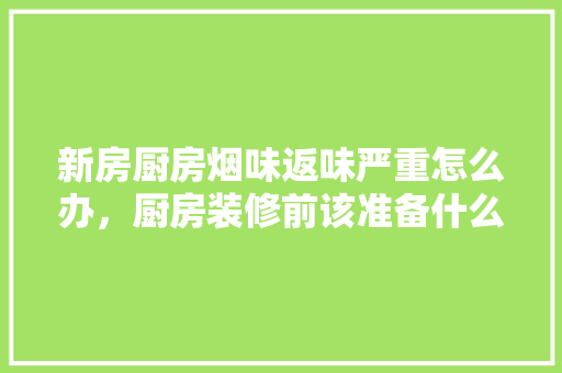 新房厨房烟味返味严重怎么办，厨房装修前该准备什么东西。 新房厨房烟味返味严重怎么办，厨房装修前该准备什么东西。 二手房