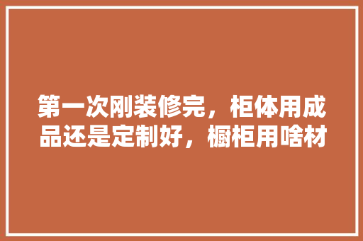 第一次刚装修完，柜体用成品还是定制好，橱柜用啥材料做好一点，装修完家准备材料用什么好。 第一次刚装修完，柜体用成品还是定制好，橱柜用啥材料做好一点，装修完家准备材料用什么好。 买房须知