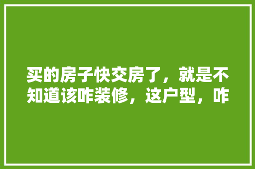 买的房子快交房了，就是不知道该咋装修，这户型，咋装好一些，收楼准备装修需注意什么事项。 买的房子快交房了，就是不知道该咋装修，这户型，咋装好一些，收楼准备装修需注意什么事项。 二手房