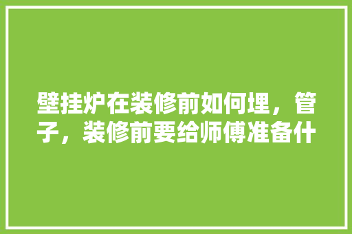 壁挂炉在装修前如何埋，管子，装修前要给师傅准备什么东西。 壁挂炉在装修前如何埋，管子，装修前要给师傅准备什么东西。 装修知识