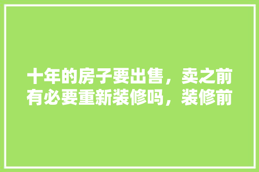 十年的房子要出售，卖之前有必要重新装修吗，装修前老板需要准备什么东西。 十年的房子要出售，卖之前有必要重新装修吗，装修前老板需要准备什么东西。 二手房