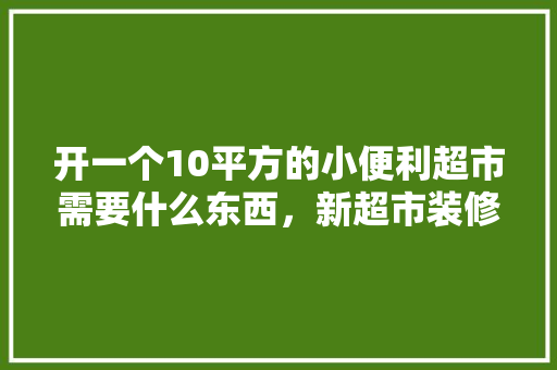 开一个10平方的小便利超市需要什么东西，新超市装修需要准备什么东西。 开一个10平方的小便利超市需要什么东西，新超市装修需要准备什么东西。 二手房