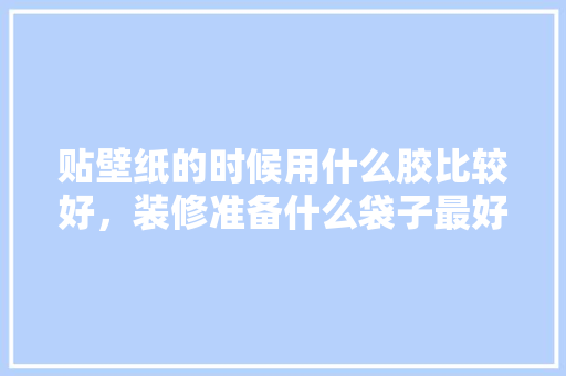 贴壁纸的时候用什么胶比较好，装修准备什么袋子最好看图片。 贴壁纸的时候用什么胶比较好，装修准备什么袋子最好看图片。 二手房