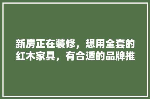 新房正在装修，想用全套的红木家具，有合适的品牌推荐吗，老挝装修好不好做。 新房正在装修，想用全套的红木家具，有合适的品牌推荐吗，老挝装修好不好做。 买房须知