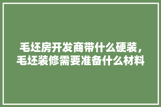 毛坯房开发商带什么硬装，毛坯装修需要准备什么材料。 毛坯房开发商带什么硬装，毛坯装修需要准备什么材料。 装修知识