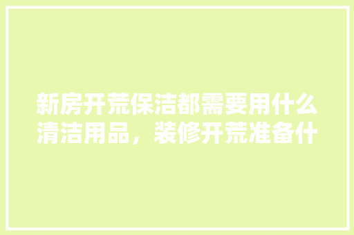 新房开荒保洁都需要用什么清洁用品，装修开荒准备什么清洗剂好。 新房开荒保洁都需要用什么清洁用品，装修开荒准备什么清洗剂好。 家居设计