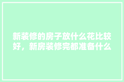 新装修的房子放什么花比较好，新房装修完都准备什么东西。 新装修的房子放什么花比较好，新房装修完都准备什么东西。 家居设计