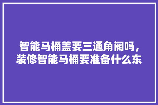 智能马桶盖要三通角阀吗，装修智能马桶要准备什么东西。 智能马桶盖要三通角阀吗，装修智能马桶要准备什么东西。 二手房