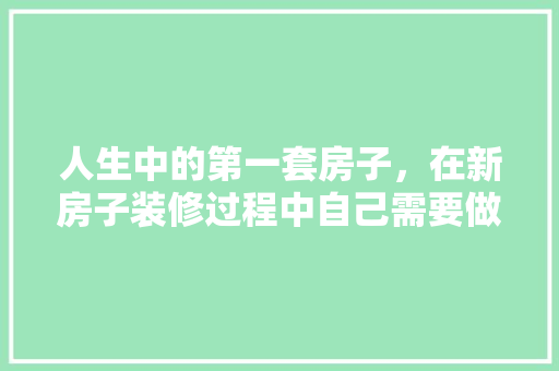 人生中的第一套房子，在新房子装修过程中自己需要做什么，装修前有什么准备工作嘛。 人生中的第一套房子，在新房子装修过程中自己需要做什么，装修前有什么准备工作嘛。 家居装饰