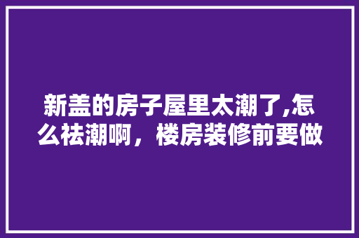 新盖的房子屋里太潮了,怎么祛潮啊，楼房装修前要做什么准备工作。 新盖的房子屋里太潮了,怎么祛潮啊，楼房装修前要做什么准备工作。 装修知识