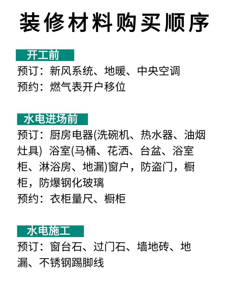 年后装修需要准备什么?装修材料的购买顺序是怎样的,装修好了要准备什么东西。 家居设计 年后装修需要准备什么?装修材料的购买顺序是怎样的,装修好了要准备什么东西。 年后装修需要准备什么?装修材料的购买顺序是怎样的,装修好了要准备什么东西。 家居设计