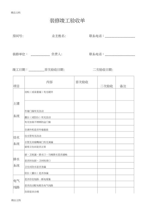 业主装修后物业验收标准,装修验收物业要准备什么资料。 家居装饰 业主装修后物业验收标准,装修验收物业要准备什么资料。 业主装修后物业验收标准,装修验收物业要准备什么资料。 家居装饰